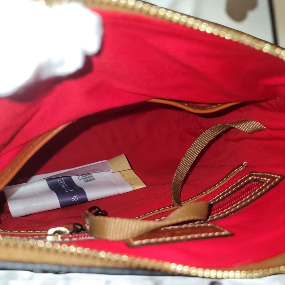 Dooney & Bourke Black and Brown Crossbody Bag/Dust Bag Included - Picture 9 of 11